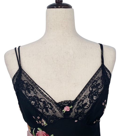 Oscar de la Renta Floral Chemise - Size Medium - Picture 2 of 11